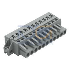 1-conductor female connector, CAGE CLAMP&reg;, 2.5 mm&sup2;, gray