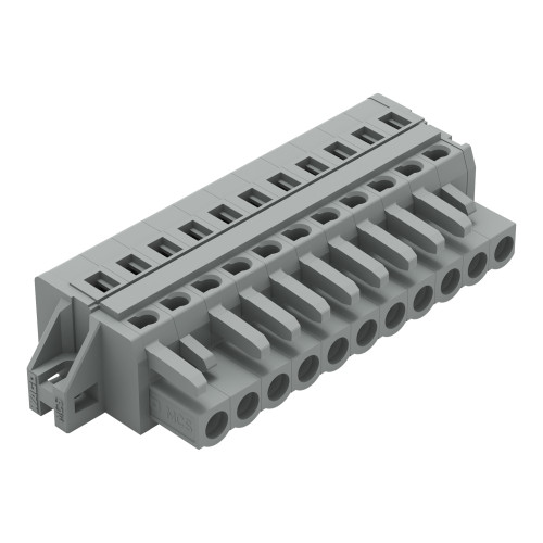1-conductor female connector, CAGE CLAMP&reg;, 2.5 mm&sup2;, gray