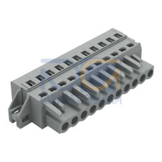 1-conductor female connector, CAGE CLAMP&reg;, 2.5 mm&sup2;, gray