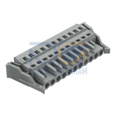 1-conductor female connector, CAGE CLAMP&reg;, 2.5 mm&sup2;, gray