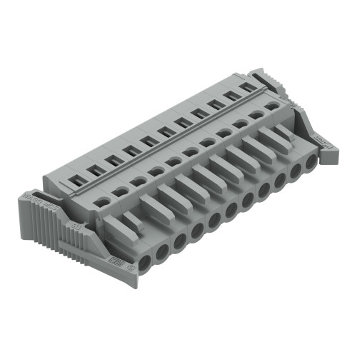 1-conductor female connector, CAGE CLAMP&reg;, 2.5 mm&sup2;, gray