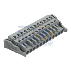 1-conductor female connector, CAGE CLAMP&reg;, 2.5 mm&sup2;, gray