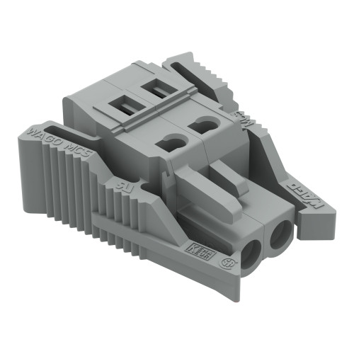 1-conductor female connector, CAGE CLAMP&reg;, 2.5 mm&sup2;, gray