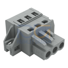 1-conductor female connector, CAGE CLAMP&reg;, 2.5 mm&sup2;, gray