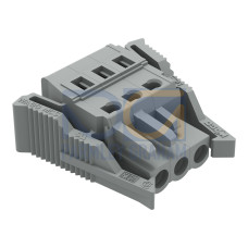 1-conductor female connector, CAGE CLAMP&reg;, 2.5 mm&sup2;, gray