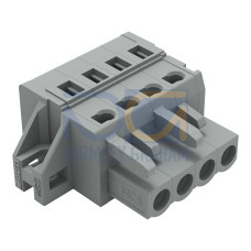 1-conductor female connector, CAGE CLAMP&reg;, 2.5 mm&sup2;, gray