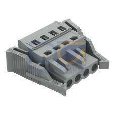 1-conductor female connector, CAGE CLAMP&reg;, 2.5 mm&sup2;, gray