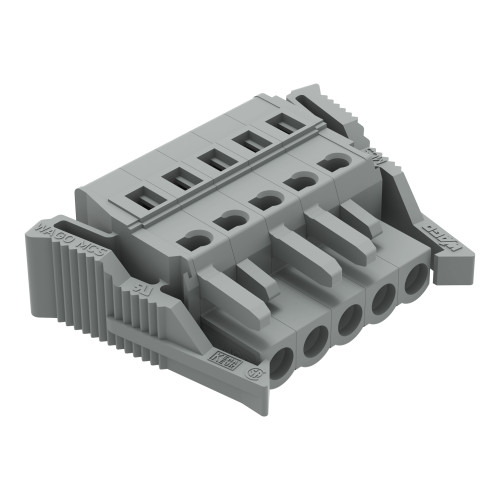 1-conductor female connector, CAGE CLAMP&reg;, 2.5 mm&sup2;, gray