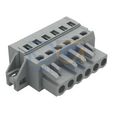 1-conductor female connector, CAGE CLAMP&reg;, 2.5 mm&sup2;, gray