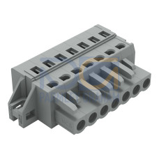 1-conductor female connector, CAGE CLAMP&reg;, 2.5 mm&sup2;, gray