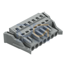 1-conductor female connector, CAGE CLAMP&reg;, 2.5 mm&sup2;, gray