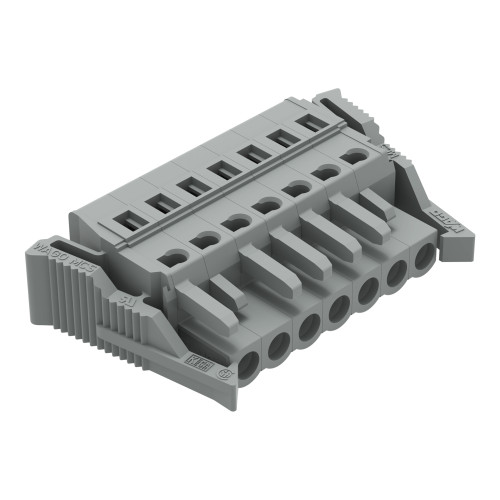 1-conductor female connector, CAGE CLAMP&reg;, 2.5 mm&sup2;, gray