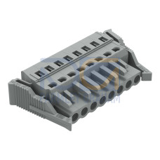 1-conductor female connector, CAGE CLAMP&reg;, 2.5 mm&sup2;, gray