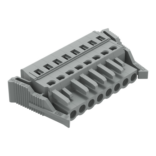 1-conductor female connector, CAGE CLAMP&reg;, 2.5 mm&sup2;, gray