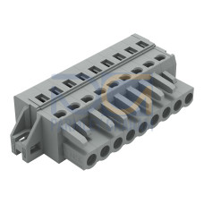 1-conductor female connector, CAGE CLAMP&reg;, 2.5 mm&sup2;, gray