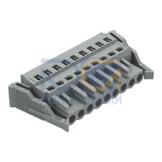 1-conductor female connector, CAGE CLAMP&reg;, 2.5 mm&sup2;, gray