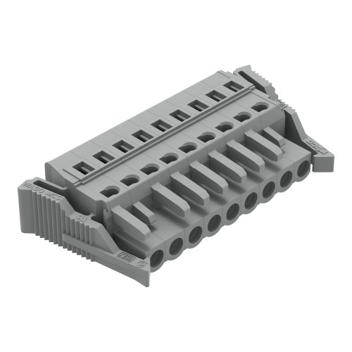 1-conductor female connector, CAGE CLAMP&reg;, 2.5 mm&sup2;, gray