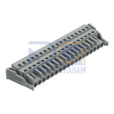 1-conductor female connector, CAGE CLAMP&reg;, 2.5 mm&sup2;, gray
