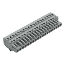 1-conductor female connector, CAGE CLAMP&reg;, 2.5 mm&sup2;, gray