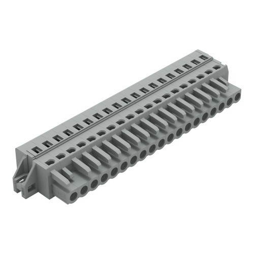 1-conductor female connector, CAGE CLAMP&reg;, 2.5 mm&sup2;, gray