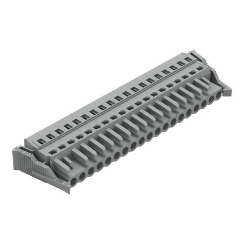 1-conductor female connector, CAGE CLAMP&reg;, 2.5 mm&sup2;, gray