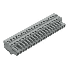 1-conductor female connector, CAGE CLAMP&reg;, 2.5 mm&sup2;, gray
