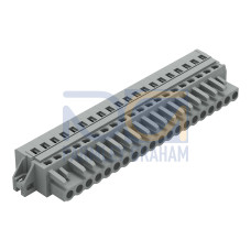 1-conductor female connector, CAGE CLAMP&reg;, 2.5 mm&sup2;, gray