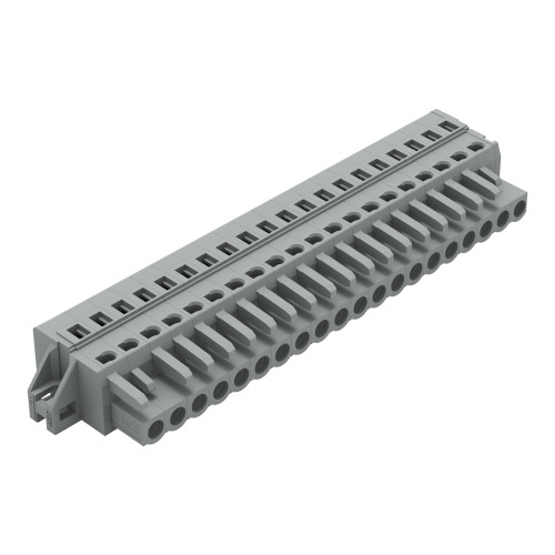 1-conductor female connector, CAGE CLAMP&reg;, 2.5 mm&sup2;, gray