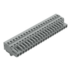 1-conductor female connector, CAGE CLAMP&reg;, 2.5 mm&sup2;, gray