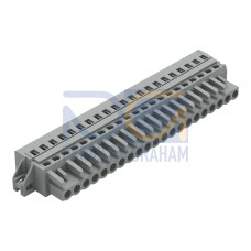 1-conductor female connector, CAGE CLAMP&reg;, 2.5 mm&sup2;, gray