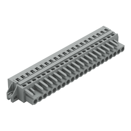 1-conductor female connector, CAGE CLAMP&reg;, 2.5 mm&sup2;, gray
