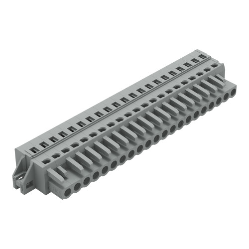 1-conductor female connector, CAGE CLAMP&reg;, 2.5 mm&sup2;, gray