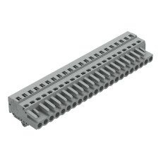 1-conductor female connector, CAGE CLAMP&reg;, 2.5 mm&sup2;, gray