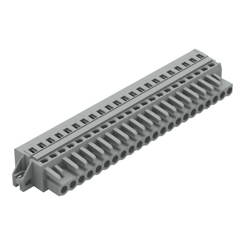 1-conductor female connector, CAGE CLAMP&reg;, 2.5 mm&sup2;, gray