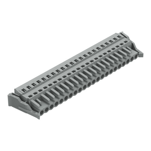 1-conductor female connector, CAGE CLAMP&reg;, 2.5 mm&sup2;, gray