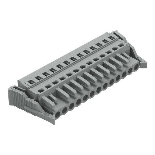 1-conductor female connector, CAGE CLAMP&reg;, 2.5 mm&sup2;, gray