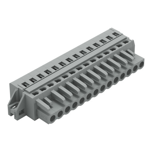 1-conductor female connector, CAGE CLAMP&reg;, 2.5 mm&sup2;, gray