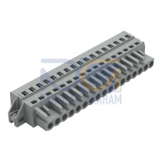 1-conductor female connector, CAGE CLAMP&reg;, 2.5 mm&sup2;, gray