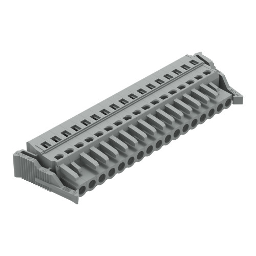 1-conductor female connector, CAGE CLAMP&reg;, 2.5 mm&sup2;, gray