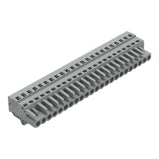 1-conductor female connector, CAGE CLAMP&reg;, 2.5 mm&sup2;, gray