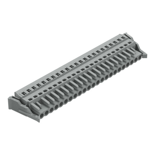 1-conductor female connector, CAGE CLAMP&reg;, 2.5 mm&sup2;, gray