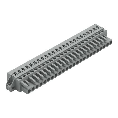 1-conductor female connector, CAGE CLAMP&reg;, 2.5 mm&sup2;, gray