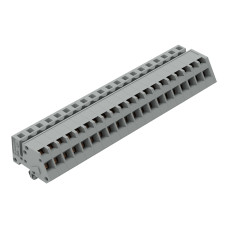 1-conductor female connector, angled, CAGE CLAMP&reg;, 2.5 mm&sup2;, gray