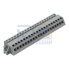 1-conductor female connector, angled, CAGE CLAMP&reg;, 2.5 mm&sup2;, gray