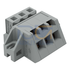 1-conductor female connector, angled, CAGE CLAMP&reg;, 2.5 mm&sup2;, gray