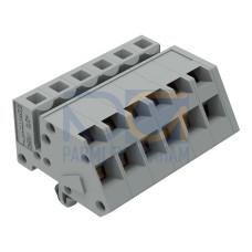 1-conductor female connector, angled, CAGE CLAMP&reg;, 2.5 mm&sup2;, gray