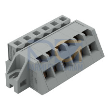 1-conductor female connector, angled, CAGE CLAMP&reg;, 2.5 mm&sup2;, gray