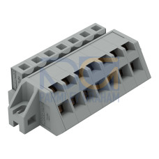 1-conductor female connector, angled, CAGE CLAMP&reg;, 2.5 mm&sup2;, gray