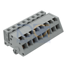 1-conductor female connector, angled, CAGE CLAMP&reg;, 2.5 mm&sup2;, gray