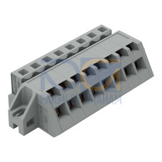 1-conductor female connector, angled, CAGE CLAMP&reg;, 2.5 mm&sup2;, gray
